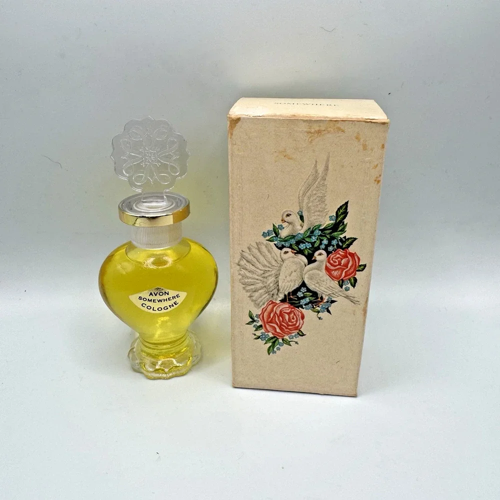 Vtg Avon Somewhere Cologne .5 oz 1960s New Old Stock